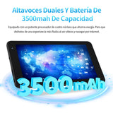 7 Inch Tablet PC 32 GB Android 11 with Quad Core Processor HD IPS Display Dual Camera Wifi with PU Protective Case