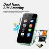 KING5000 Mini Android Smartphone WCDMA 2.5Inch Screen 2GB+16GB Small Smart Mobile Phones Android System GPS Play Store