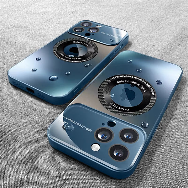Luxury Matte for Magsafe Magnetic Wireless Charge Cases for  15 14 13 12 11 Pro Max plus Camera Lens Protector Phone Cover