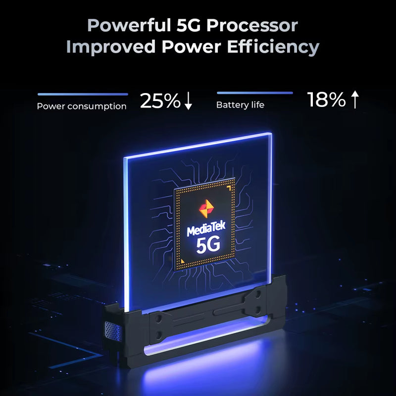 -Wp35 Rugged Smartphone, Android Mobile Phone, NFC Cell Phone, 5G, 11000Mah, 24GB + 256GB, 64 MP