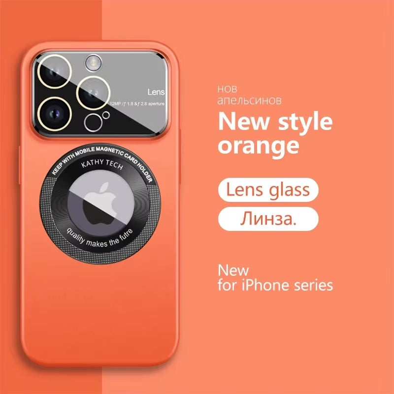 Luxury Matte for Magsafe Magnetic Wireless Charge Cases for  15 14 13 12 11 Pro Max plus Camera Lens Protector Phone Cover
