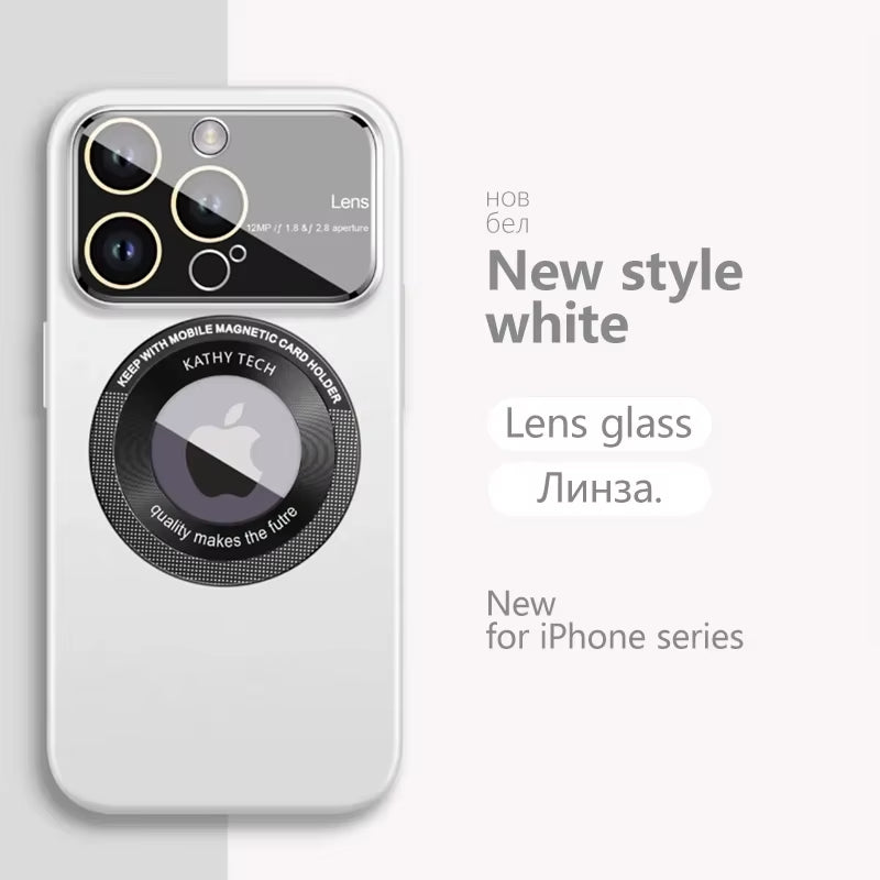 Luxury Matte for Magsafe Magnetic Wireless Charge Cases for  15 14 13 12 11 Pro Max plus Camera Lens Protector Phone Cover