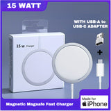 Genuine 15W Fast Wireless Charger for Apple Magsafe Iphone 16 15 14 13 Pro Max