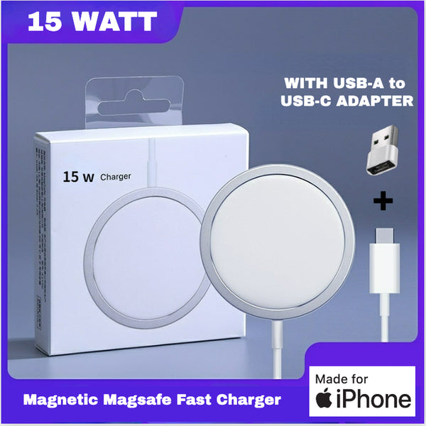 Genuine 15W Fast Wireless Charger for Apple Magsafe Iphone 16 15 14 13 Pro Max