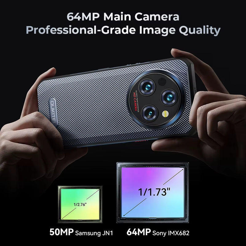 -Wp35 Rugged Smartphone, Android Mobile Phone, NFC Cell Phone, 5G, 11000Mah, 24GB + 256GB, 64 MP