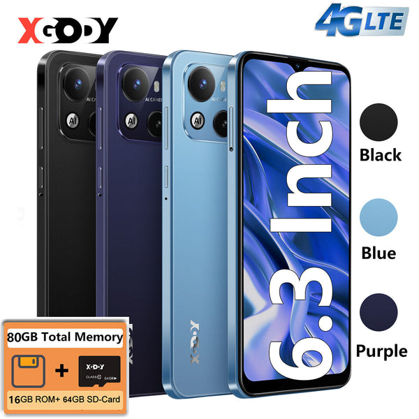 2025 New Unlocked Android Smartphone Dual SIM Mobile Smart Phone Quad Core 16GB
