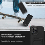 Soft Silicone Case Cover for Iphone 16 Pro 15 13 11 XR 7 8 with Card Slot Holder