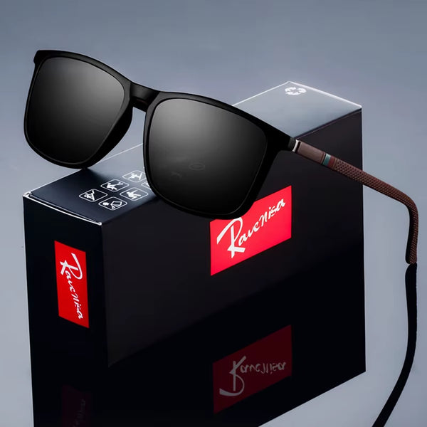 Fashion Square Polarized Sunglasses Man Driving Fishing Luxury Brand Designer UV400 Eyewear