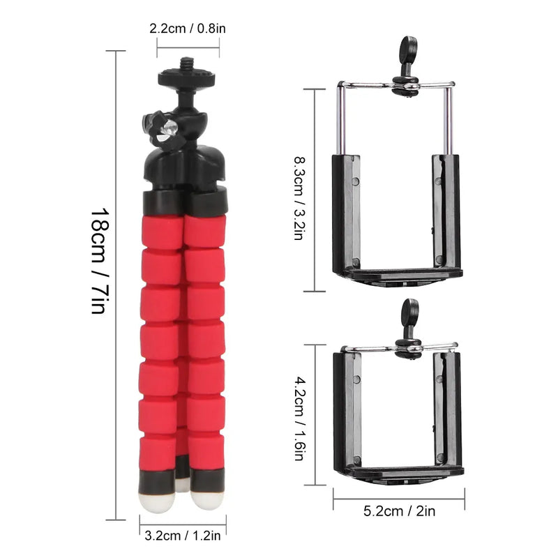 Mobile Phone Holder Flexible Octopus Tripod Bracket for Mobile Phone