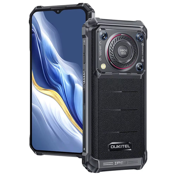 WP36 Rugged Smartphone 10600Mah 6.52" HD+ Cell Phone 16GB 128GB Mobile Phone Android 13 13MP Camera MT8788