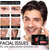 Hyaluronic Acid Skincare Set for Men - Face Wash, Body Wash & Face Moisturiser, Exfoliate, Refreshing, Anti-Aging Facial Kit, Travel Toiletries Set