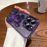 Cute Rabbit Quicksand Glitter Case for Iphone 14 16 Pro Max 13 12 11 15 X Xr Xs 8 7 plus Bear Transparent Camera Protector Cover
