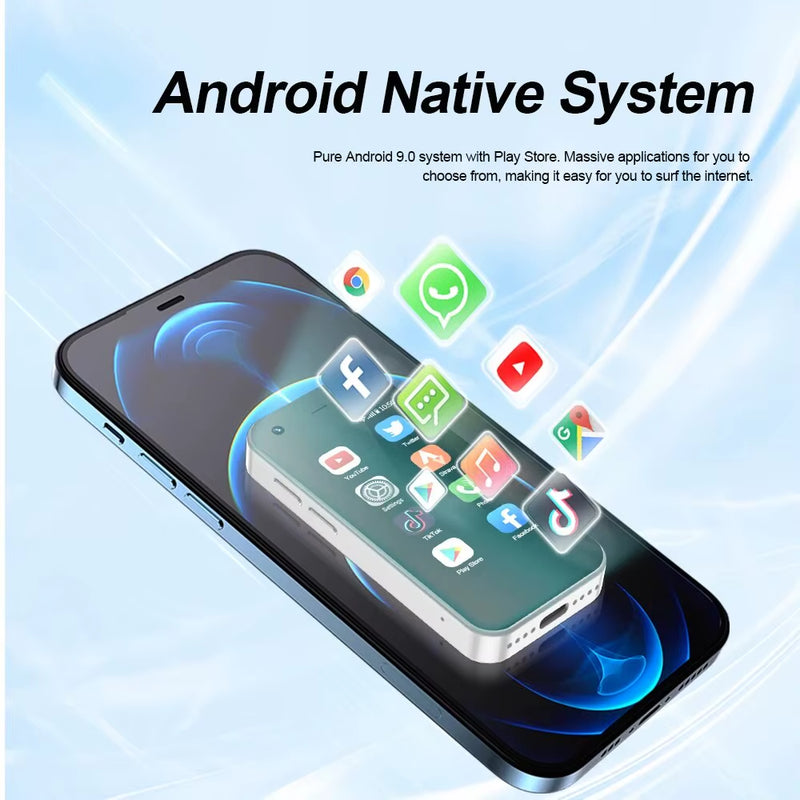 KING5000 Mini Android Smartphone WCDMA 2.5Inch Screen 2GB+16GB Small Smart Mobile Phones Android System GPS Play Store