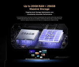 Blade 10 Ultra Rugged Phone 20GB+256GB 50MP Camera 6.56'' Display 5150Mah NFC Android 14 Smartphone